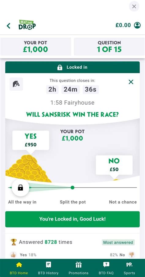 Paddy Power Beat The Drop & £1000s Of Free Bets 🥇.